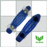 22 inch Transparent plastic Cruiser Skateboard