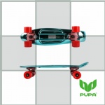 22 inch plastic Cruiser Skateboard with metal plate finish