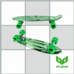 22 inch plastic Cruiser Skateboard with metal plate finish