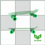 Glow in dark!!22 inch plastic Cruiser Skateboard