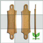 40.25*9.75  inch bamboo longboard deck