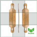 42.8*9 inch double kicktail bamboo*fiberglass deck(10.5MM thickness)