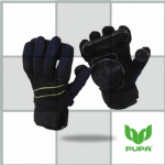 Blue slide gloves for freeride