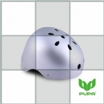 Silver Skateboard helmet