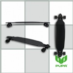 41.5*9.5 inch drop through maple longboard Complete