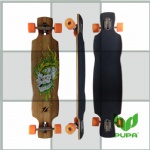 39.5*9.5 inch drop through bamboo longboard Complete