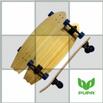 31.5*9.25 inch fishtail bamboo skateboard for cruiser