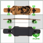 38*9.7 inch bamboo longboard