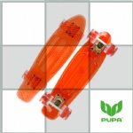 22 inch transparent plastic Cruiser Skateboard