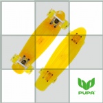 22 inch transparent plastic Cruiser Skateboard