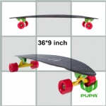 36 inch plastic freeride longboard