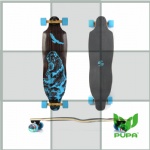 38.25*10 inch maple longboard Complete for downhill