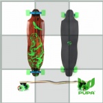 38.25*10 inch maple longboard Complete for downhill