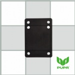 4mm Black Skateboard Riser Pad