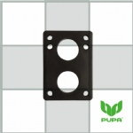 6mm Black Skateboard Riser Pad