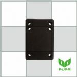 14mm Black Skateboard Riser Pad